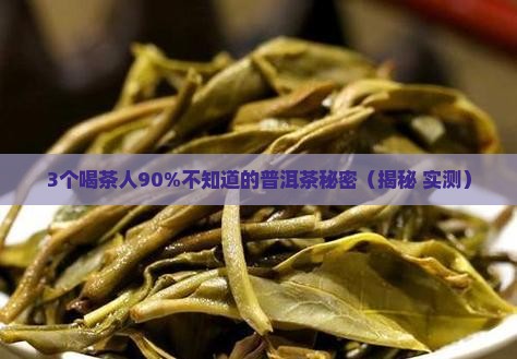 传世药香普洱茶