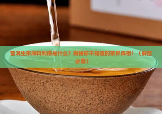 普洱茶生茶的原料是