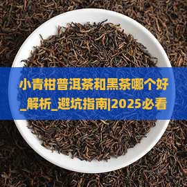 小青柑普洱茶和黑茶哪个好