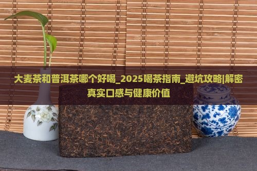 大麦茶和普洱茶哪个好喝