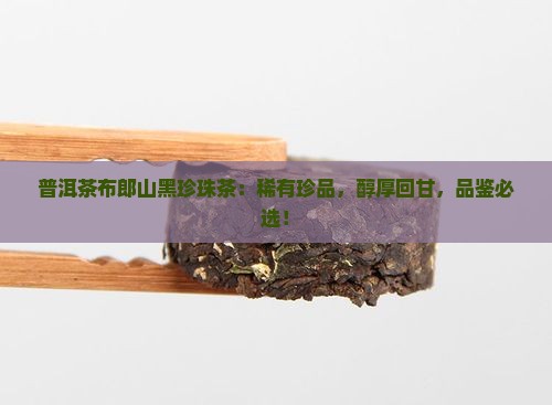 普洱茶布郎山黑珍珠茶