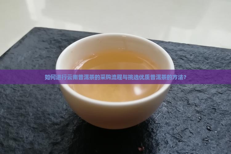 如何进行云南普洱茶的采购流程与挑选优质普洱茶的方法？