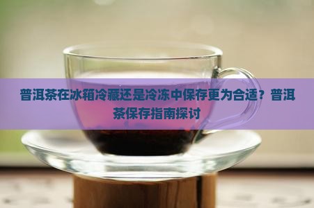 普洱茶在冰箱冷藏还是冷冻中保存更为合适?普洱茶保存指南探讨 普洱茶在冰箱冷藏还是冷冻中保存更为合适?普洱茶保存指南探讨