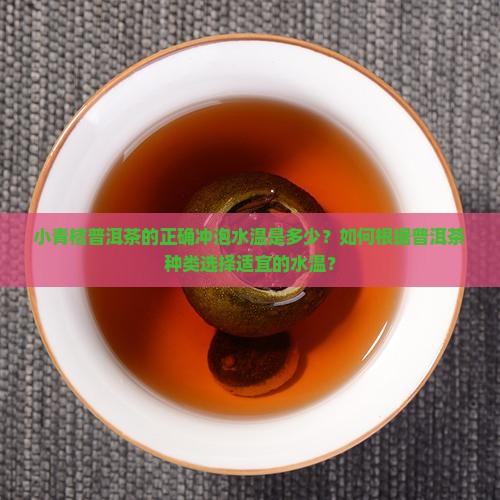 小青桔普洱茶的正确冲泡水温是多少？如何根据普洱茶种类选择适宜的水温？