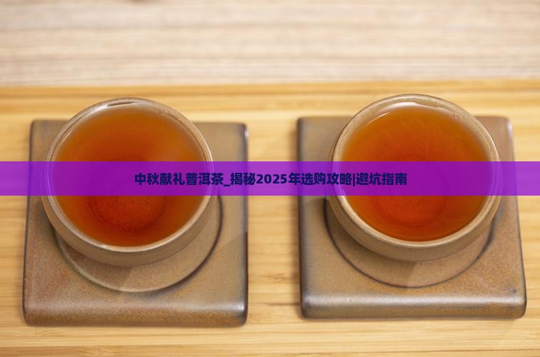 中秋献礼普洱茶