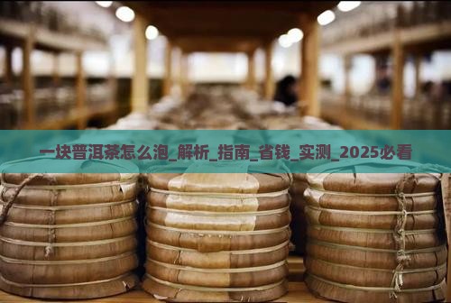一块普洱茶怎么泡
