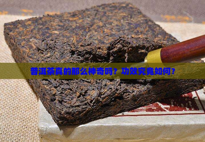 普洱茶真的那么神奇吗