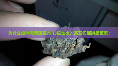 俊仲号普洱茶7513 俊仲号普洱茶7513