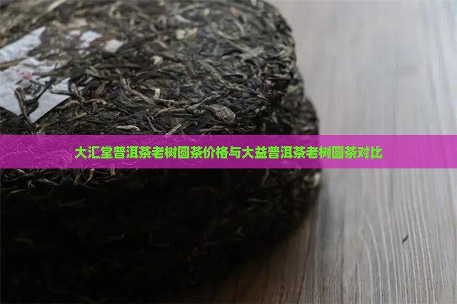 大汇堂普洱茶老树圆茶