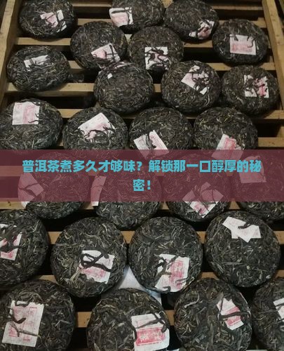 煮普洱茶多长时间能熟