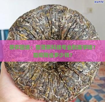 普洱茶科技与研究专业