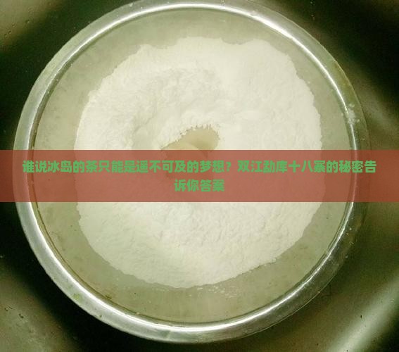 双江勐库十八寨茶厂冰岛
