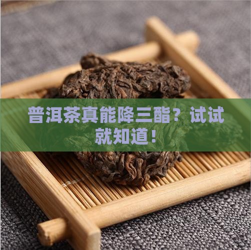 普洱茶降甘油三酯