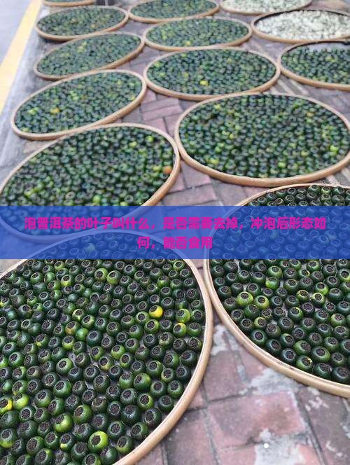 泡普洱茶的叶子