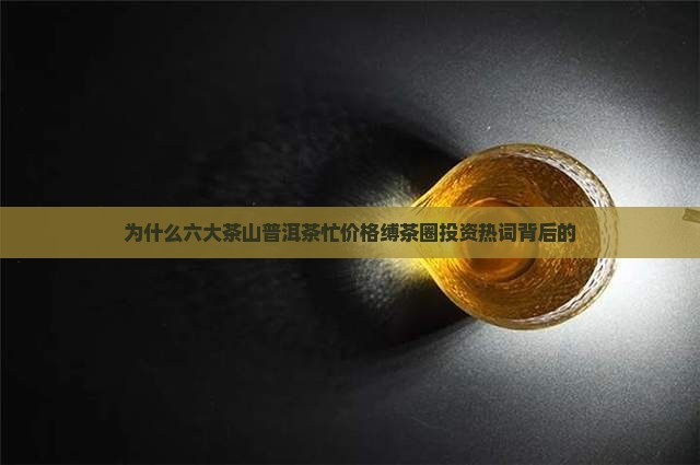 为什么六大茶山普洱茶忙价格缚茶圈投资热词背后的
