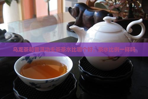 乌龙茶和普洱功夫茶茶水比哪个好，茶水比例一样吗