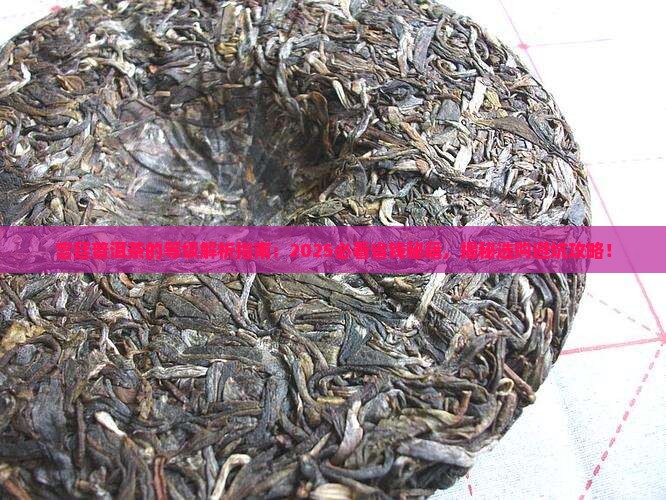 宫廷普洱茶的等级 宫廷普洱茶的等级