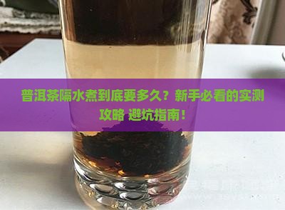 普洱茶隔水煮多久