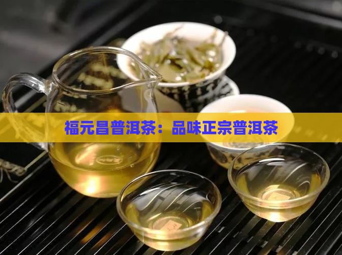 新疆福元昌普洱茶