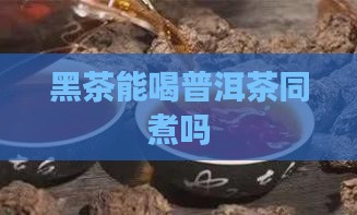 黑茶能喝普洱茶同煮吗
