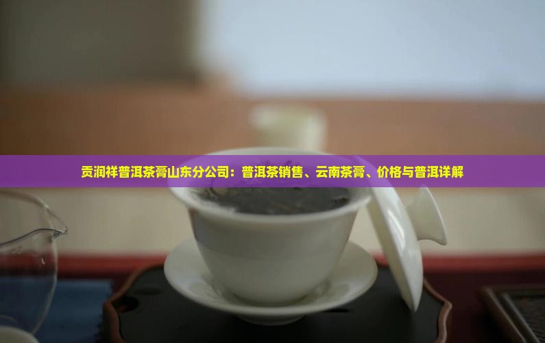 贡润祥普洱茶膏山东分公司