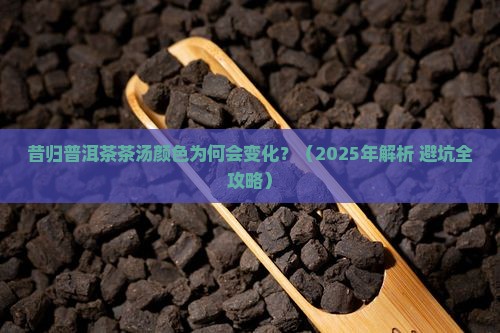昔归普洱茶茶汤颜色