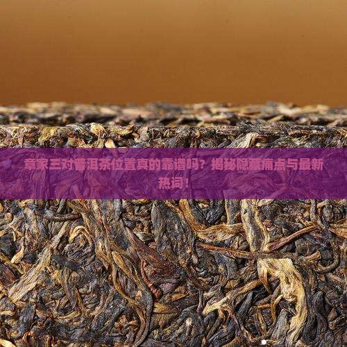 章家三对普洱茶位置