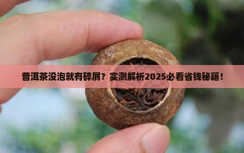 普洱茶没泡都有碎屑怎么回事