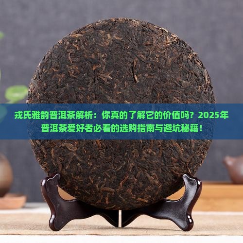 戎氏雅韵普洱茶