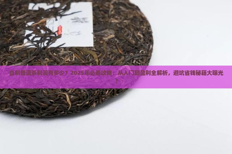 自制普洱茶的利润是多少