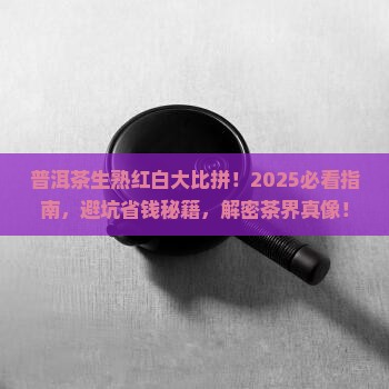 普洱茶生茶熟茶红茶白茶
