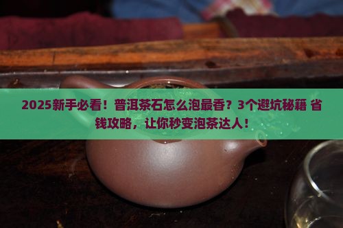 普洱茶石怎么泡