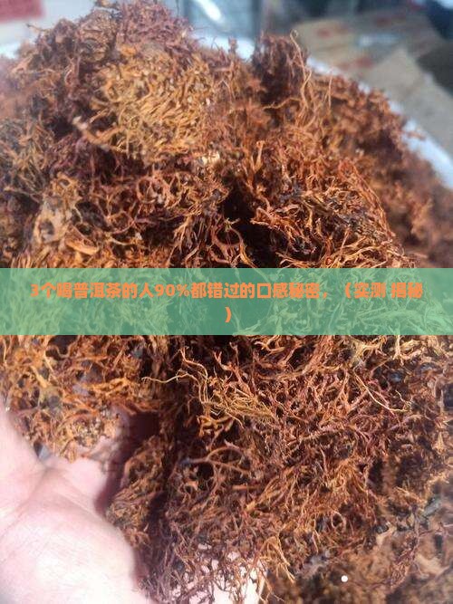 好普洱茶的口感