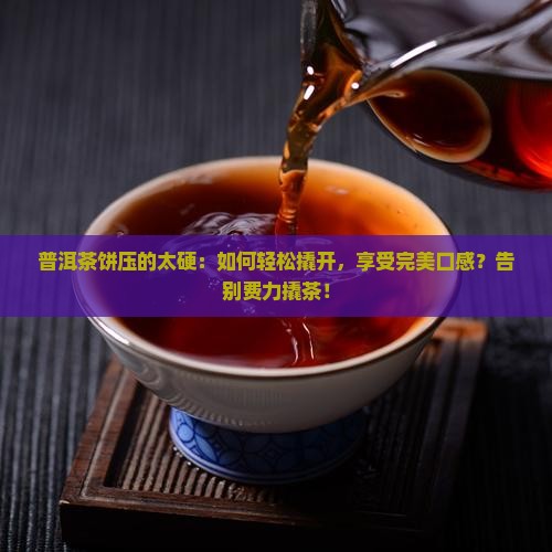 普洱茶饼压的太硬 普洱茶饼压的太硬