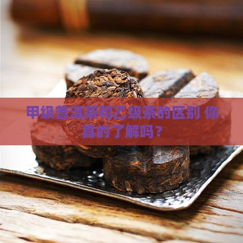 甲级普洱茶和乙级茶的区别