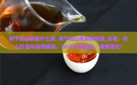 寿宁高山茶是什么茶