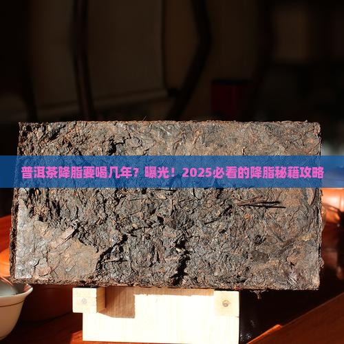 普洱茶降脂要喝几年以上的