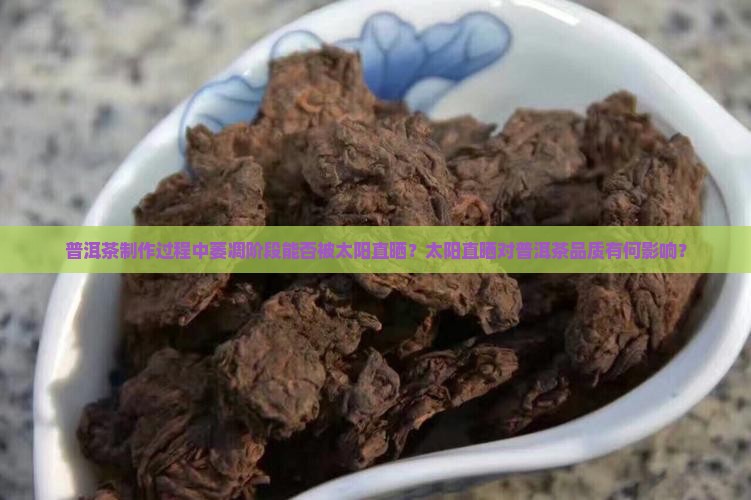 普洱茶制作过程中萎凋阶段能否被太阳直晒？太阳直晒对普洱茶品质有何影响？