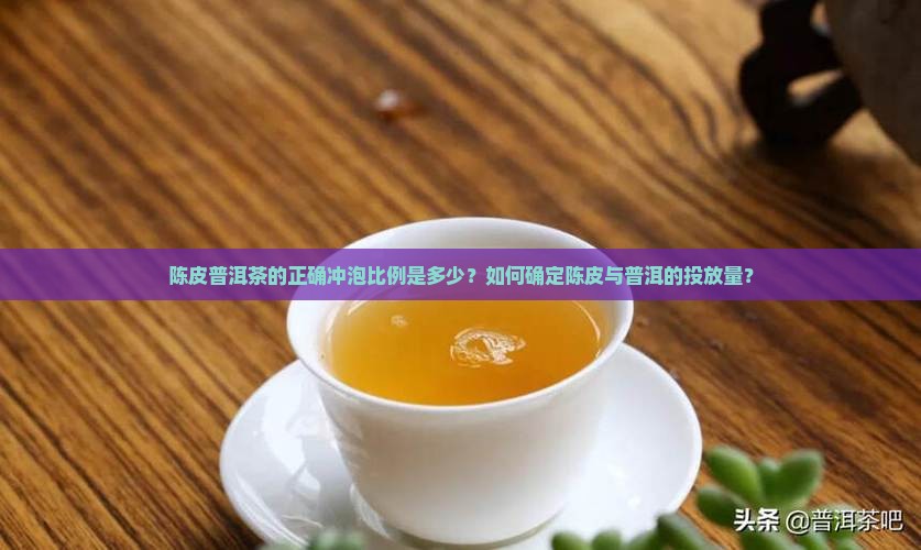 陈皮普洱茶的正确冲泡比例是多少？如何确定陈皮与普洱的投放量？
