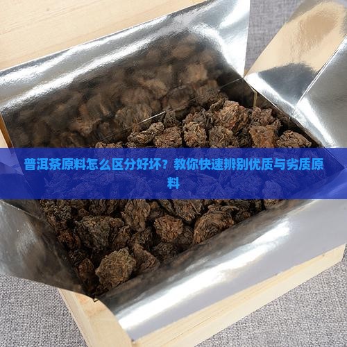 普洱茶原料怎么区分好坏