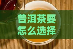 普洱茶要怎么选择好的呢