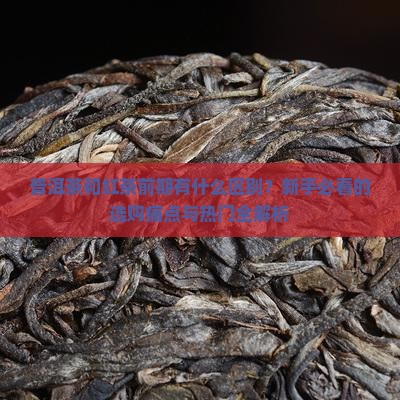 普洱茶和红茶前期的区别