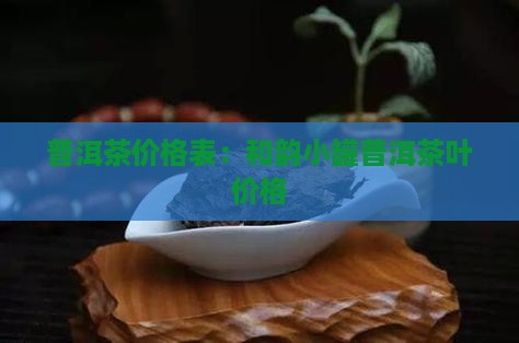 和韵小罐普洱茶价格表