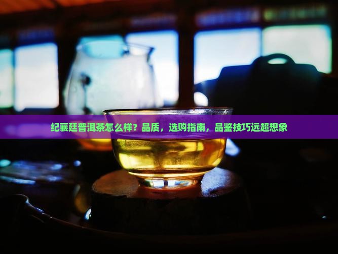 纪襄廷普洱茶怎么样