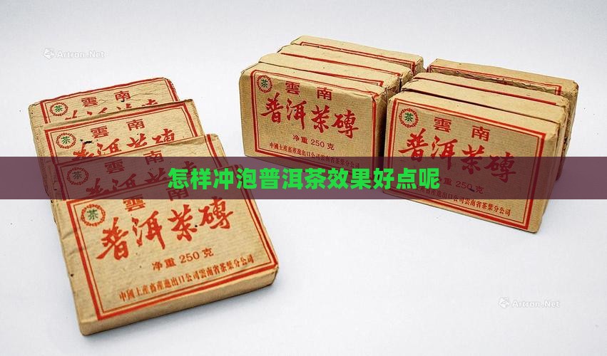怎样冲泡普洱茶效果好点呢