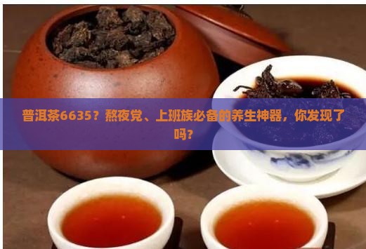 普洱茶6635？熬夜党、上班族必备的养生神器，你发现了吗？