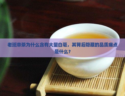 老班章茶为什么含有大量白毫，其背后隐藏的品质痛点是什么？