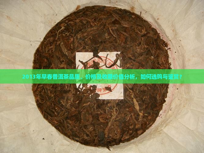2013年早春普洱茶品质、价格及收藏价值分析，如何选购与鉴赏？
