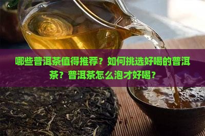 哪些普洱茶值得推荐？如何挑选好喝的普洱茶？普洱茶怎么泡才好喝？