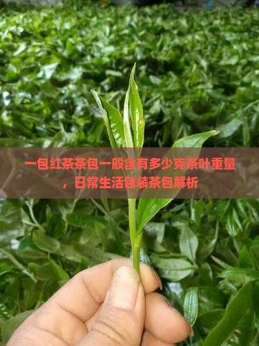 一包红茶茶包一般含有多少克茶叶重量，日常生活包装茶包解析